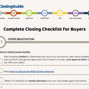 Complete Closing Checklist for NJ Buyers